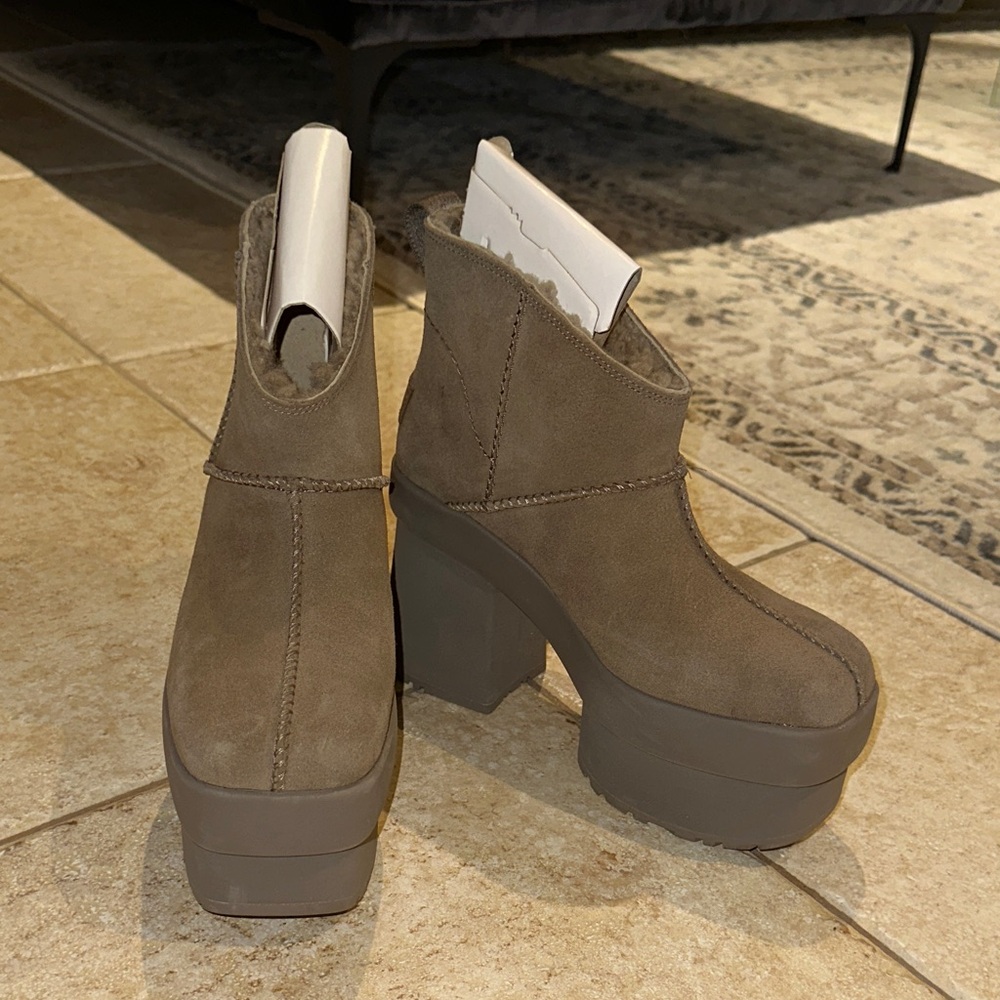 UGG Brown Heeled Boots